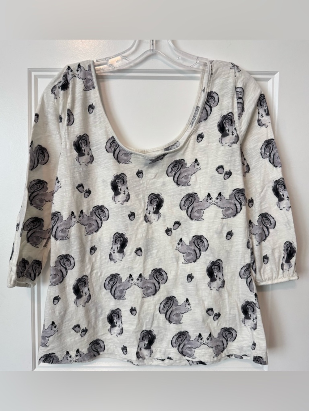 9-H15 STCL Anthropologie Woodland
Animal Print Top MediumSquirrel Boho